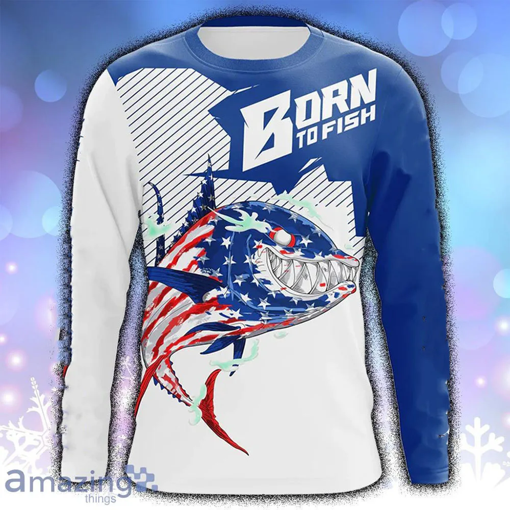 Catch Fish 3d Print Summer Men/Women Round Neck T-shirt Casual Long Sleeve Oversized Fashion Tops Trend Pullover Men Clothing - Image 5